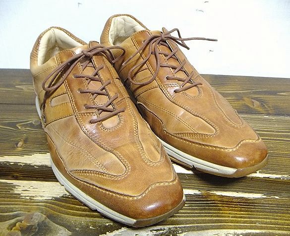  Hawkins (Hawkins Sport). leather dress sneakers 8(26/ sweets color / cow leather / antique processing / fine quality. cow leather / walking shoes / large . made shoes type