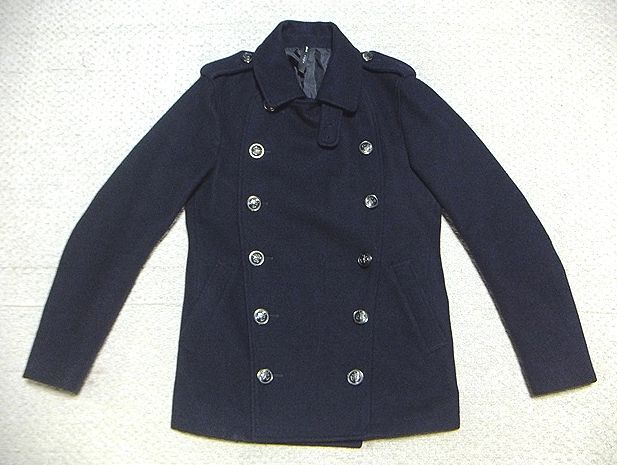 美品:glamb(グラム).ハミルトン Pコート 3(L/ナポレオン ジャケット/Hamilton P-coat/メルトンウール/肩42幅50丈70/ロック系/モード系)の画像6