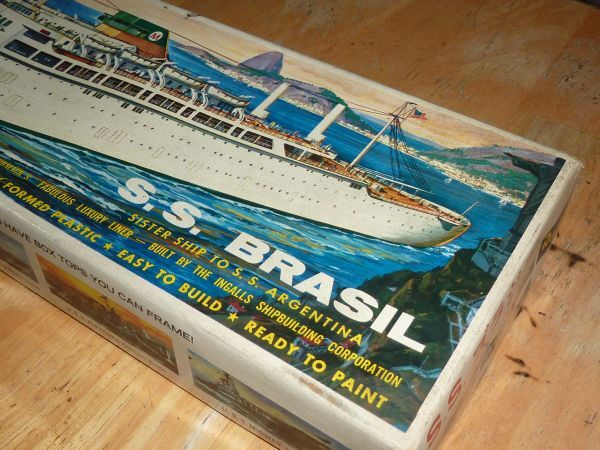  large kit * new . gorgeous passenger boat Brazil number Revell S.S. Brazil Revell S.S.BRASIL