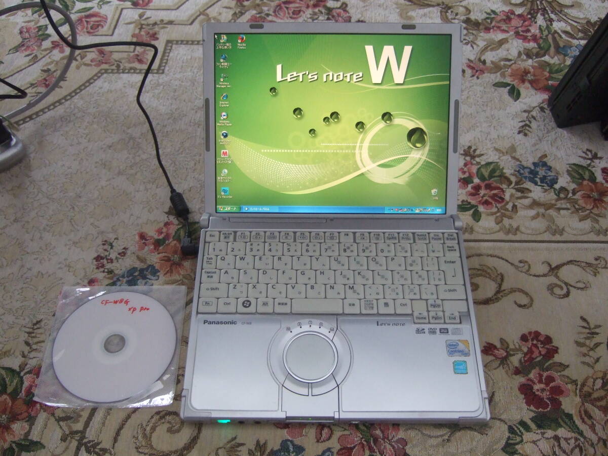 きれい XP Panasonic CF-W8G Core2 1.40GHz/250GB/4GB/Multi/office2007 ②_画像1