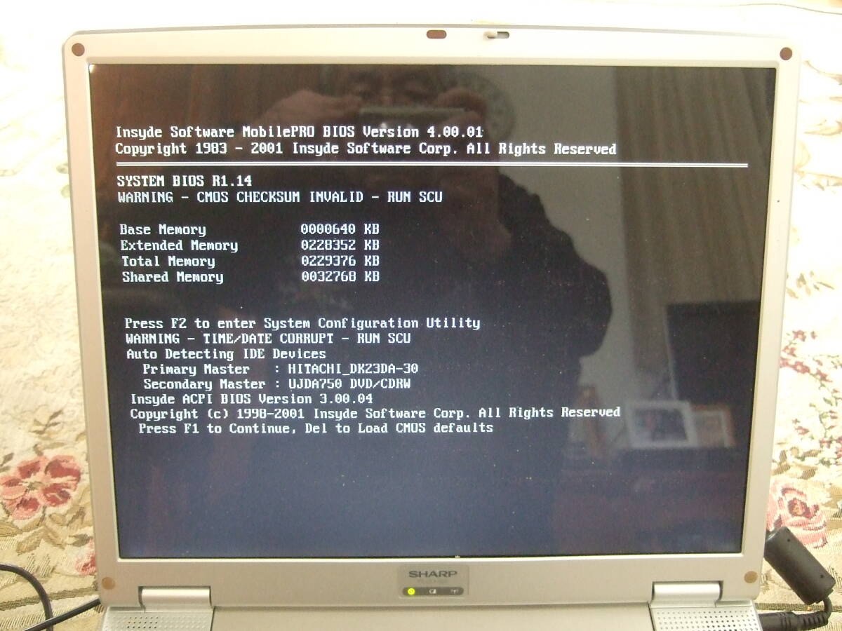 きれい Windows 98 Sharp PC-CL1-5CD の画像6
