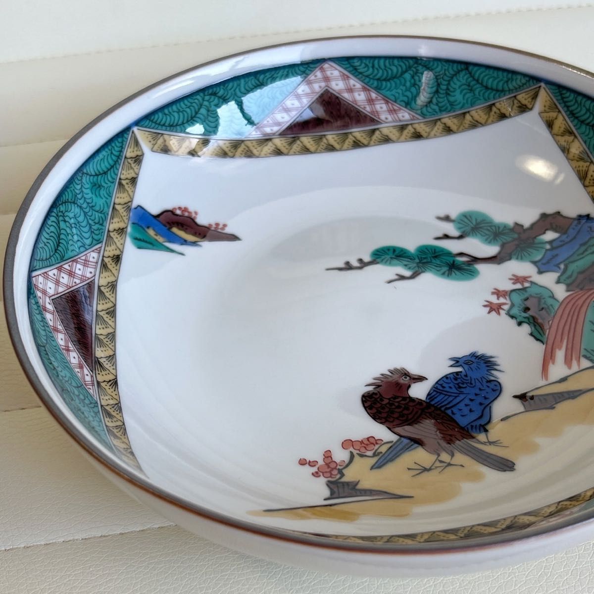 古九谷 古伊万里 九谷焼 伊万里 色絵 鳳凰の図 銘々皿 菓子皿 5 古九谷 古伊万里 九谷焼 伊万里 色絵 鳳凰の図 銘々皿 菓子皿 5