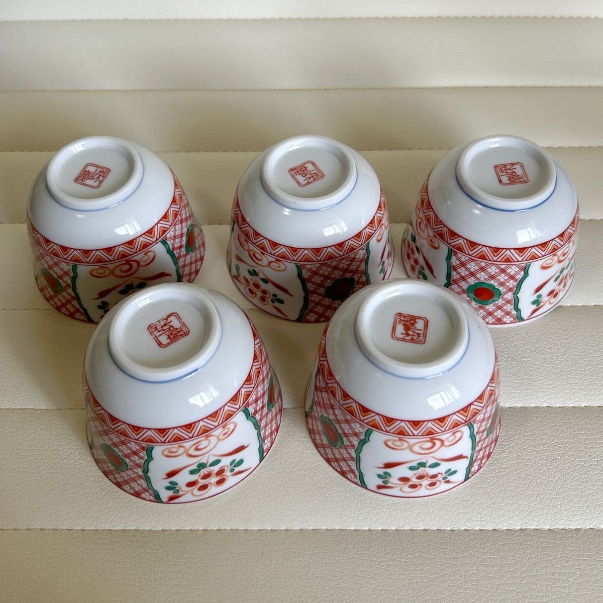 有田焼 栄山窯 赤絵の和食器セット お茶碗5客 湯呑み5客セット 有田焼 栄山窯 赤絵の和食器セット お茶碗5客 湯呑み5客セット