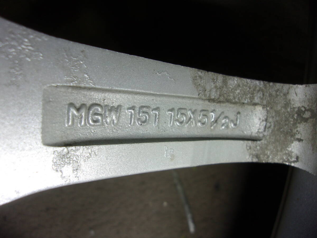 M-0221タイヤ屋175/65R15アルミ付き4本（5.5J 100 4穴 +42)⑮    本州送料込みの画像5