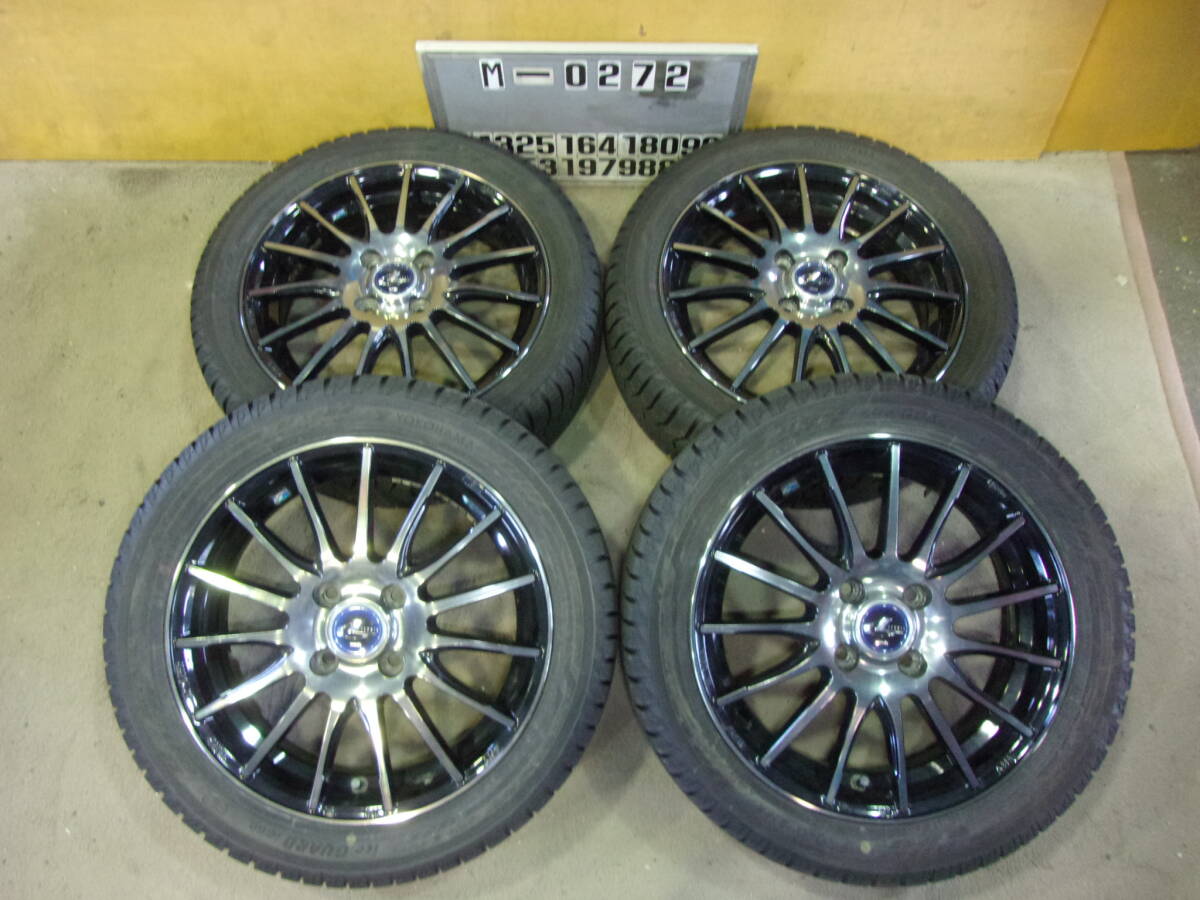 M-0272スタッドレス屋165/55R15アルミ付き４本（4.5J 100 4穴 +45)⑭　　　　本州送料込み_画像1