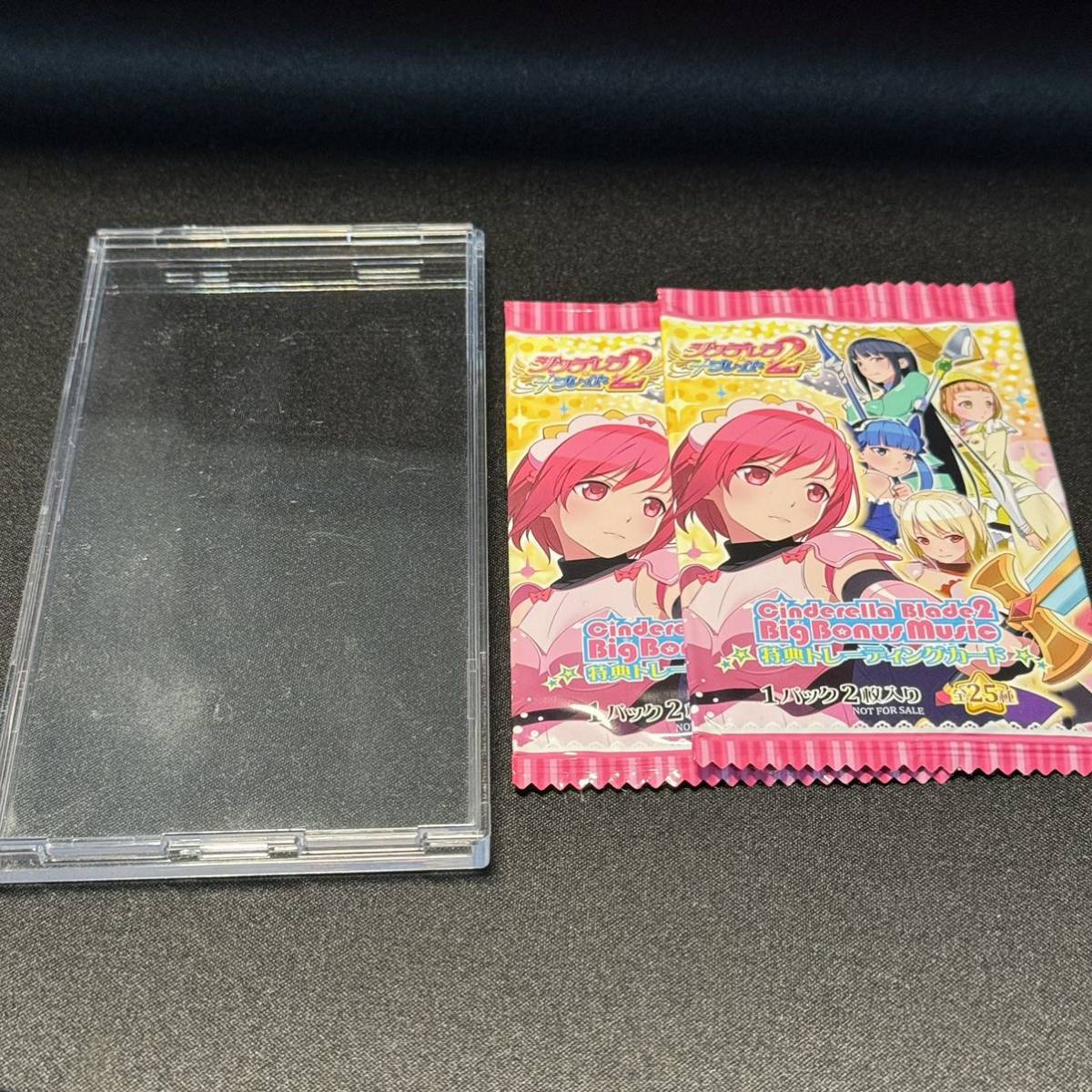 【即決】シンデレラブレイド2 トレーディングカード 未開封パック 2個 トレカ パチスロ スロット CD 初回特典 非売品 デレブレ ケース付属_画像3