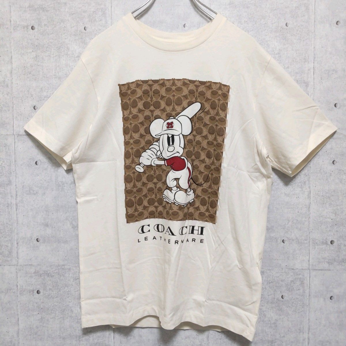 COACH コーチ 半袖 Tシャツ ミッキーベースボール S Disney コラボ