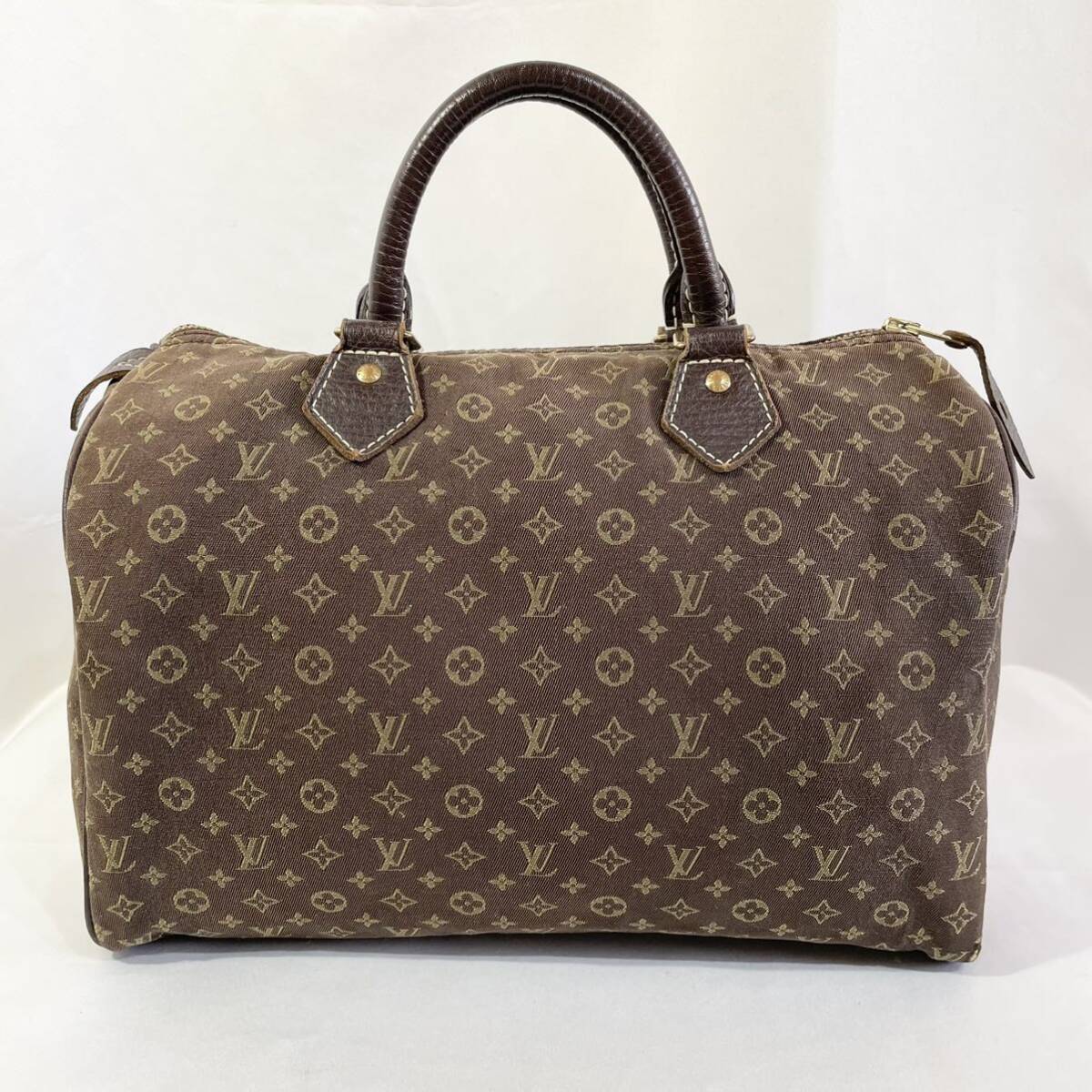 【美品】 正規品 ルイヴィトン LOUIS VUITTON モノグラム ハンドバッグ スピーディ ミニラン イディール 鞄 かばん ブラウン 茶色 ボストン