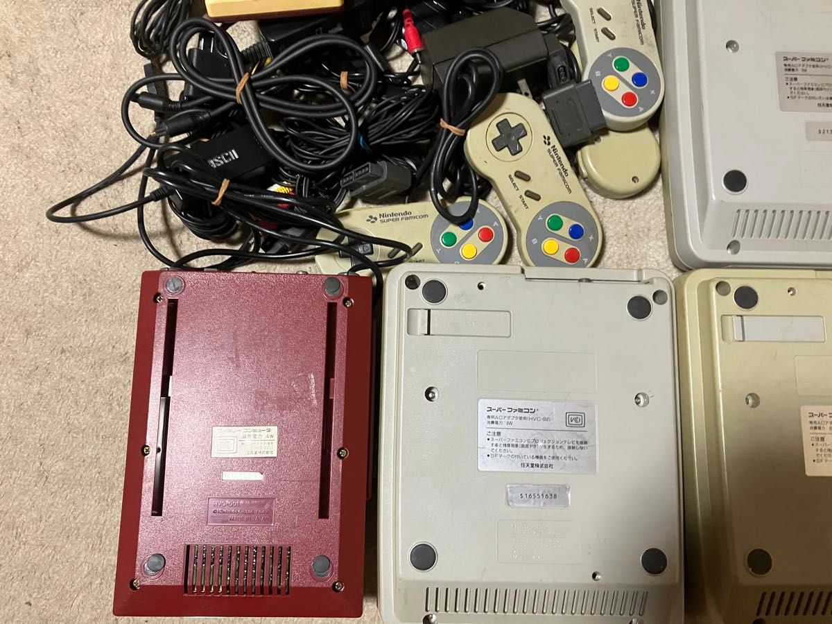 ファミコン スーパーファミコン ケーブル他 完全ジャンク品