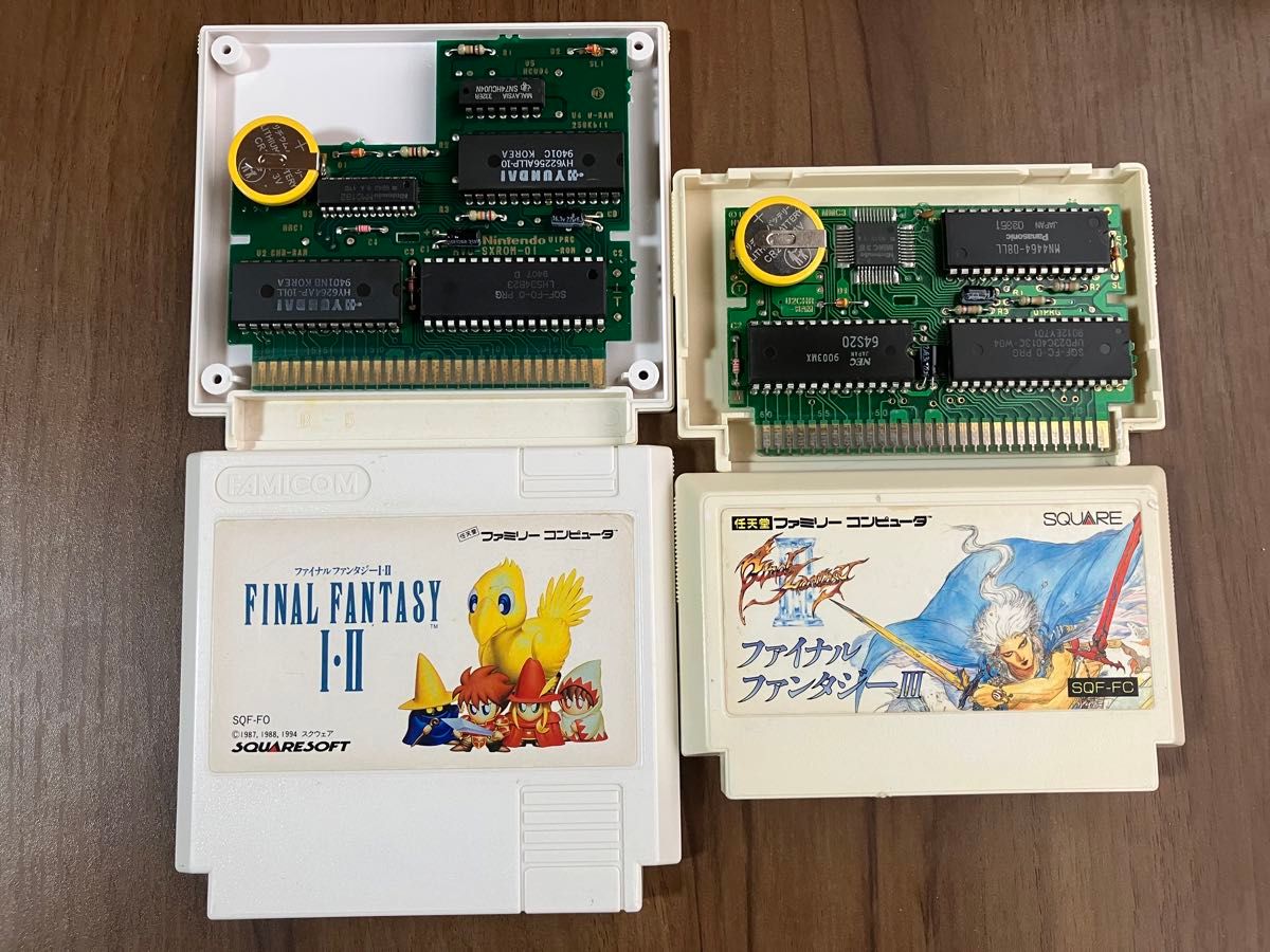 ファイナルファンタジーⅠ・Ⅱ ファイナルファンタジーⅢ ファミコン　新品電池交換　メンテナンス済み