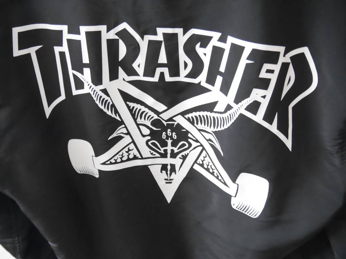 THRASHER スラッシャー コーチジャケット Mサイズ 裏ボア 黒 /ストリート スケートボード スケートボード HUF