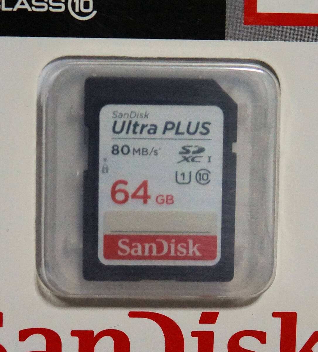 【未開封】サンディスク SanDisc Ultra PLUS SDXC UHS-1 64GB 80MB/秒 CLASS10 SDカード_画像2
