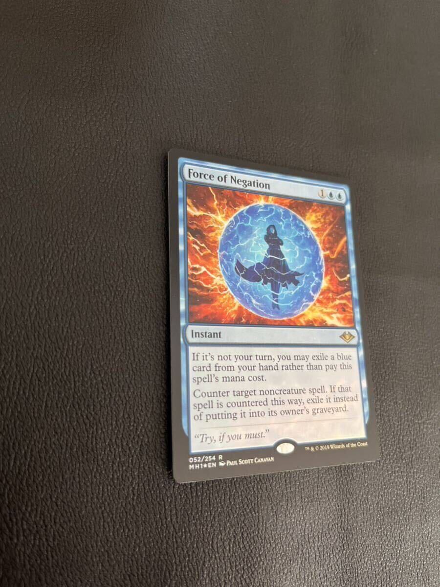 MTG 否定の力　Force of Negation MH1 モダンホライゾン　foil 1枚 青　レア_画像2