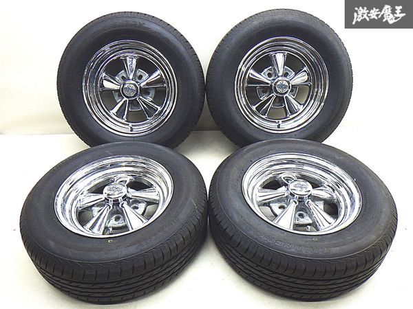 ●CRAGAR クルーガー S/S SS 14インチ 6J ±0位 マルチPCD 114.3～127？ 5H BS NEXTRY 195/70R14 日産 セドリック にて使用 棚L-10_画像1