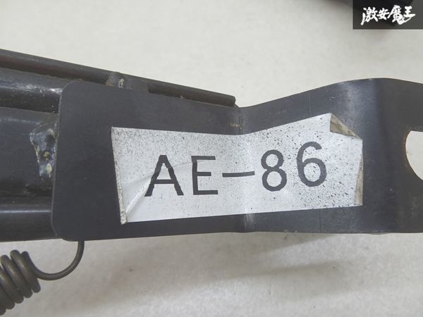 【スライドOK】 社外 AE86 レビン トレノ フルバケ用 シートレール 右 右側 運転席側 サイドステー 欠品 取付穴間 約27cm 約33cm 棚21-2_画像6