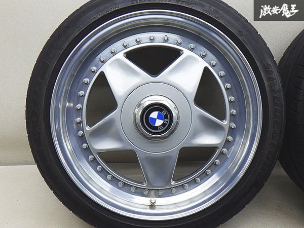 ●【歪み無し】SPEEDLINE SL SL614.024 17インチ 8J +40 PCD120 5H ブリヂストン ECOPIA PZ-X 215/45R17 BMW E36 3シリーズ にて使用 棚L-1_画像2