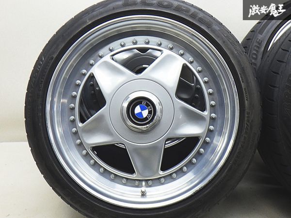 ●【歪み無し】SPEEDLINE SL SL614.024 17インチ 8J +40 PCD120 5H ブリヂストン ECOPIA PZ-X 215/45R17 BMW E36 3シリーズ にて使用 棚L-1_画像4