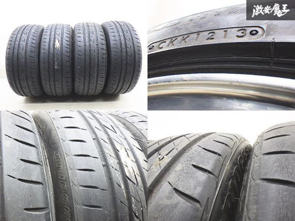 ●【歪み無し】SPEEDLINE SL SL614.024 17インチ 8J +40 PCD120 5H ブリヂストン ECOPIA PZ-X 215/45R17 BMW E36 3シリーズ にて使用 棚L-1_画像9