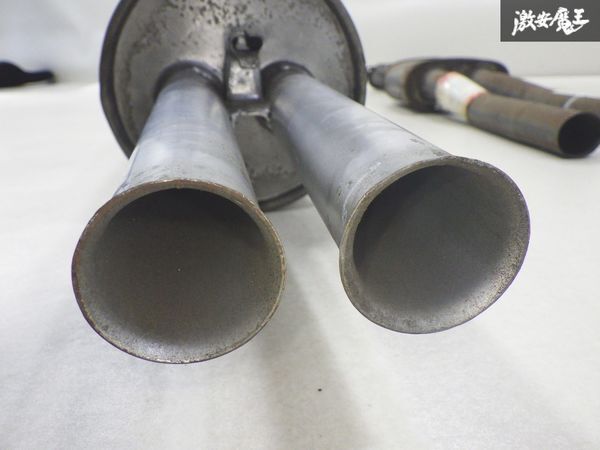 [ rare! unused that time thing ] Nissan original PGC10 Hakosuka GT-R 4-door Nichira made dual pipe muffler set 20100-R1101 20010-A0202 shelves F-10