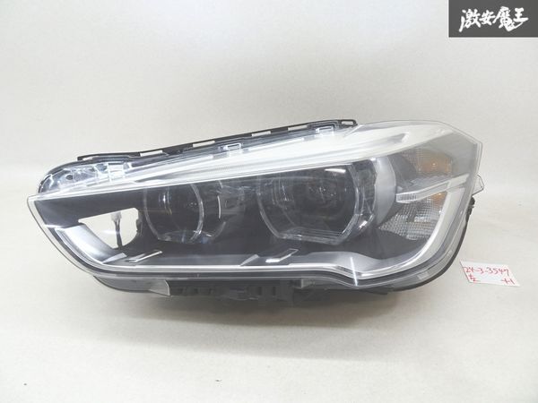 【レンズ割れ無し】 BMW 純正 F48 X1 LED ヘッドライト ヘッドランプ ユニット 左 左側 助手席側 右ハンドル 63.11-7472221-02 棚J-1の画像1