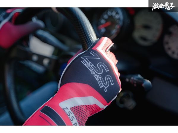 ☆Z.S.S. レーシンググローブ Gloves 成人用 XLサイズ ブラック×レッド レース カート グリップ ドリフト 手袋 在庫有り! 即納! ZSS -1_画像6