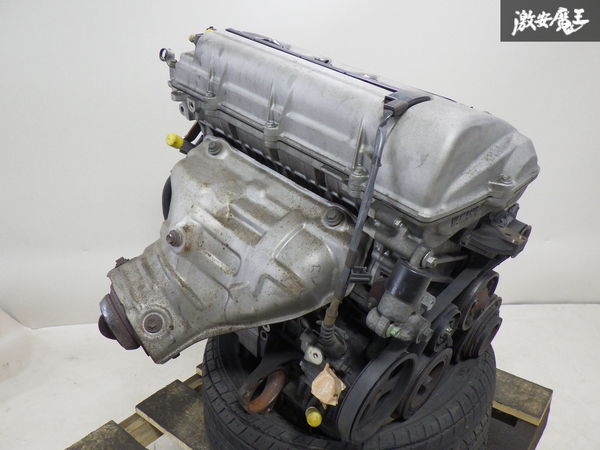 【実動外し】トヨタ 純正 GH-ZZT231 セリカ SS-2 1.8L 6MT 2ZZ-GE ノーマル エンジン 本体 ブロック インマニ 補器類 1999年 約8万Km 棚28の画像5