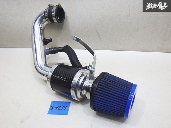 トップフューエル 零1000 パワーチャンバー エアクリーナー ブルー エアクリ ホンダ JC1 ライフ φ110×φ60×50 全長 約45cm 即納 棚7-3_画像1