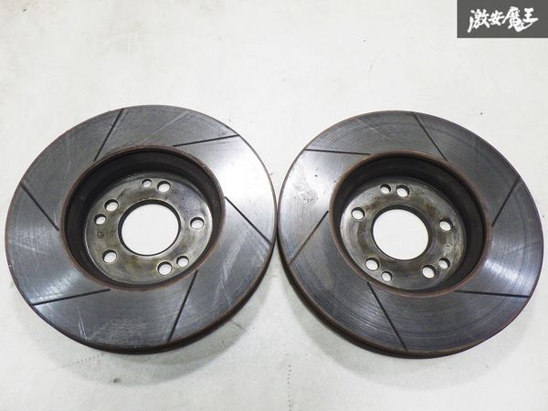 ディクセル DIXCEL ベンツ R129 SL320 フロント スリット入り ブレーキ ローター 左右 2枚 W129 1112675 約300φ 約27mm 棚15-4_画像8