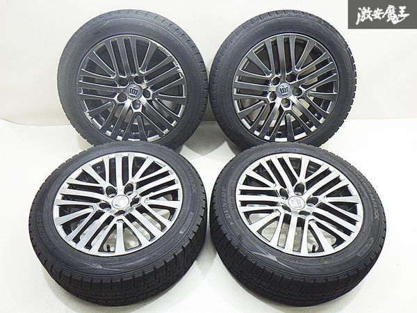 ●トヨタ 純正 210系 クラウン マジェスタ 17インチ 7.5J +40 PCD114.3 5H ダンロップ WINTER MAXX WM02 225/50R17 18y 4本 棚X-6_画像1