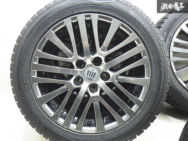 ●トヨタ 純正 210系 クラウン マジェスタ 17インチ 7.5J +40 PCD114.3 5H ダンロップ WINTER MAXX WM02 225/50R17 18y 4本 棚X-6_画像4