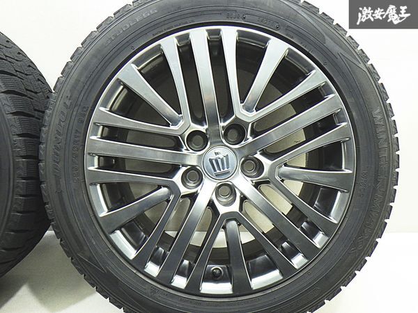 ●トヨタ 純正 210系 クラウン マジェスタ 17インチ 7.5J +40 PCD114.3 5H ダンロップ WINTER MAXX WM02 225/50R17 18y 4本 棚X-6_画像3