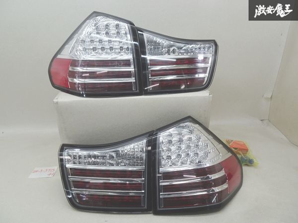 【きれい 点灯OK】 DEPO デポ ACU30 ハリアー LED テールライト テールランプ 左右 4点セット 08-D12-1902R-F 棚J-1_画像1