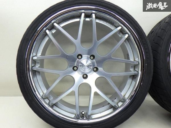 ●VERTINI ヴェルティ二 CONCAVE MAGIC コンケーブ マジック 22インチ 9J +38 PCD114.3 5H タイヤ付 ZSU60 ハリアー にて使用 棚K-6の画像2