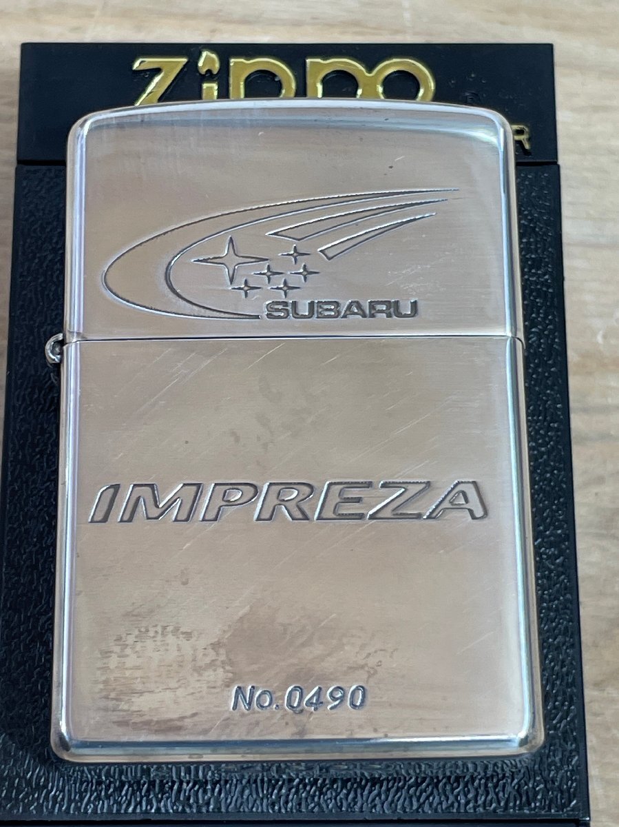 【未使用品】Zippo ライター SUBARU IMPREZA 限定 名車シリーズ スバル インプレッサ【長期保管品】_画像2