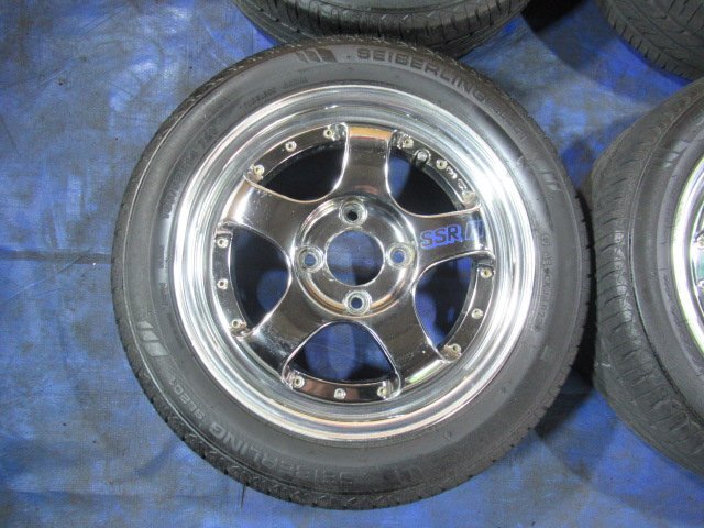 激安売切宣言！5555円～！SSR プロフェッサー SP-1 14-5J 4H/100 ET42 + BS 165/55R14 ek ルークス ムーブ ワゴンR ミラ セルボ等！T008250_画像5