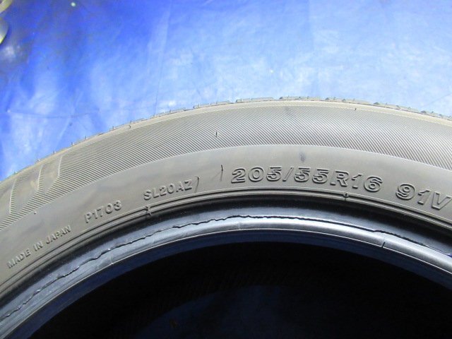 激安売切宣言！555円～！エア漏れ点検済 バリ溝8分山 BRIDGESTONE製 SEIBERLING SL201 205/55R16 91V 2020年製 中古4本 T008286_画像9