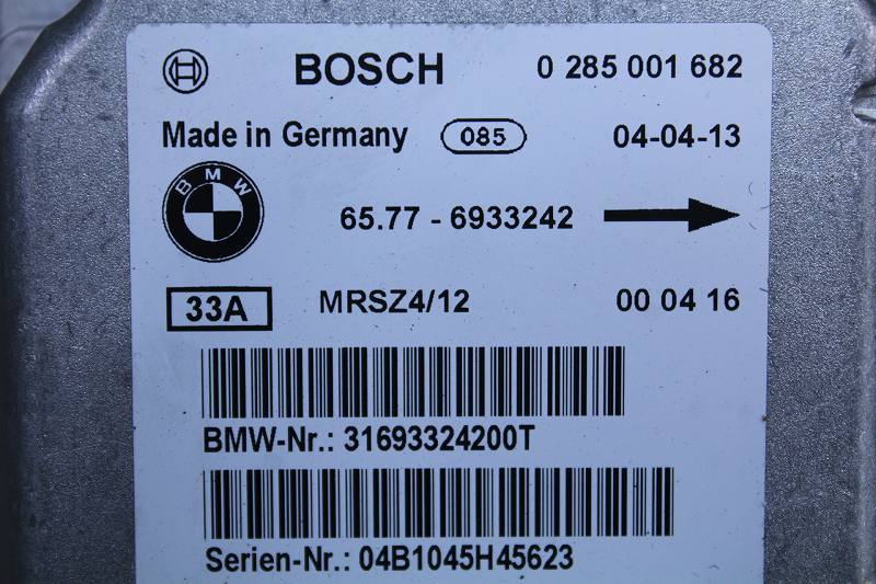 BMW ミニ ワン One 右ハンドル 前期 RA16 R50 純正 BOSCH 動作保証 エアバッグ コンピューター 3169 3324200T 0 285 001 682 p034567_画像2