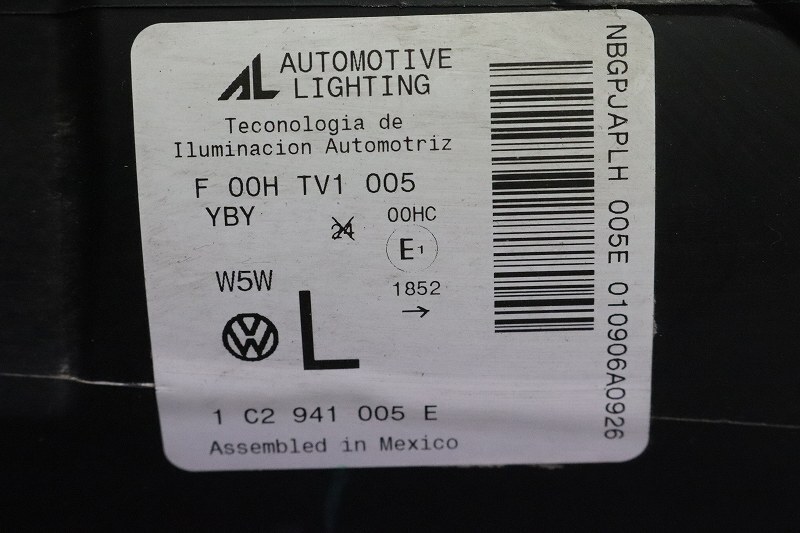 VW New Beetle cabriolet LZ latter term (1YAZJ 1Y 9C) original left headlight head light after market HID valve(bulb) xenon 1C2 941 005 E p044159
