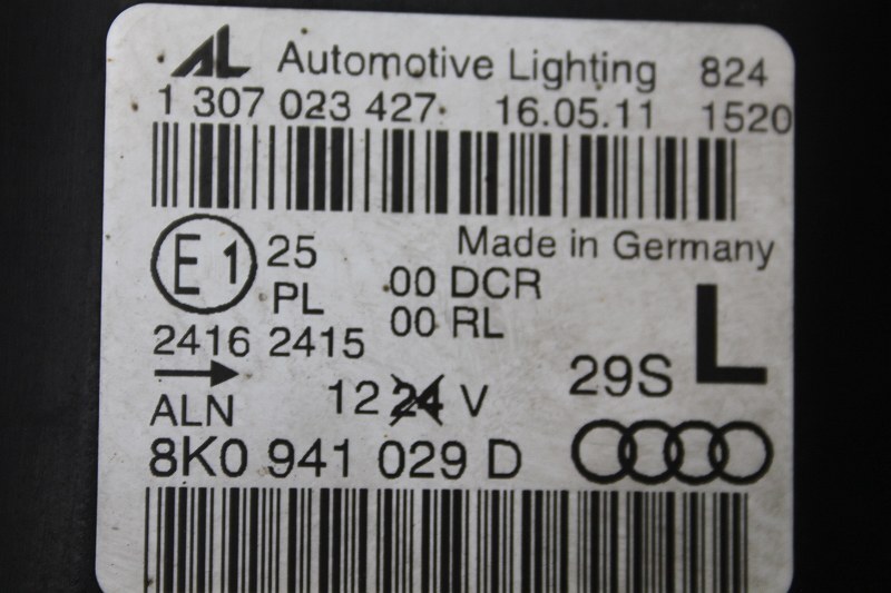 Audi A4 アバント 右ハン 1.8T (8KCDH 8K) 純正 左 ヘッドライト HID キセノン バラスト レベライザー 8K0 941 029 1 307 023 427 p044402の画像7