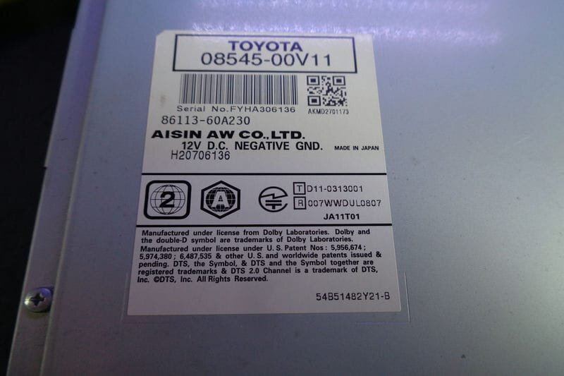 TOYOTA トヨタ 純正ナビ 8インチ Blu-ray Disc フルセグTV DVD Bluetooth HDDナビ 08545-00V11 NHBA-X62G B06191-GYA_画像9