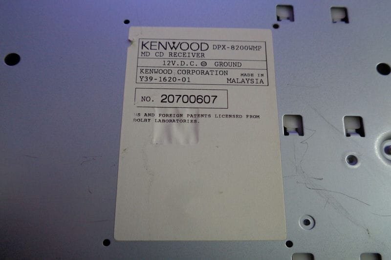 KENWOOD ケンウッド 2DIN CD MDプレーヤー デッキ DSP MDCDレシーバー DPX-8200WMP B06197-GYA3_画像10