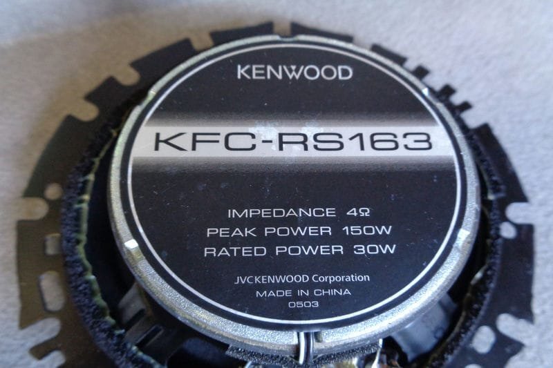 KENWOOD ケンウッド コアキシャル 16cm 2WAY 150W PEAK カスタムフィット スピーカー KFC-RS163 B6215-GYA5の画像4