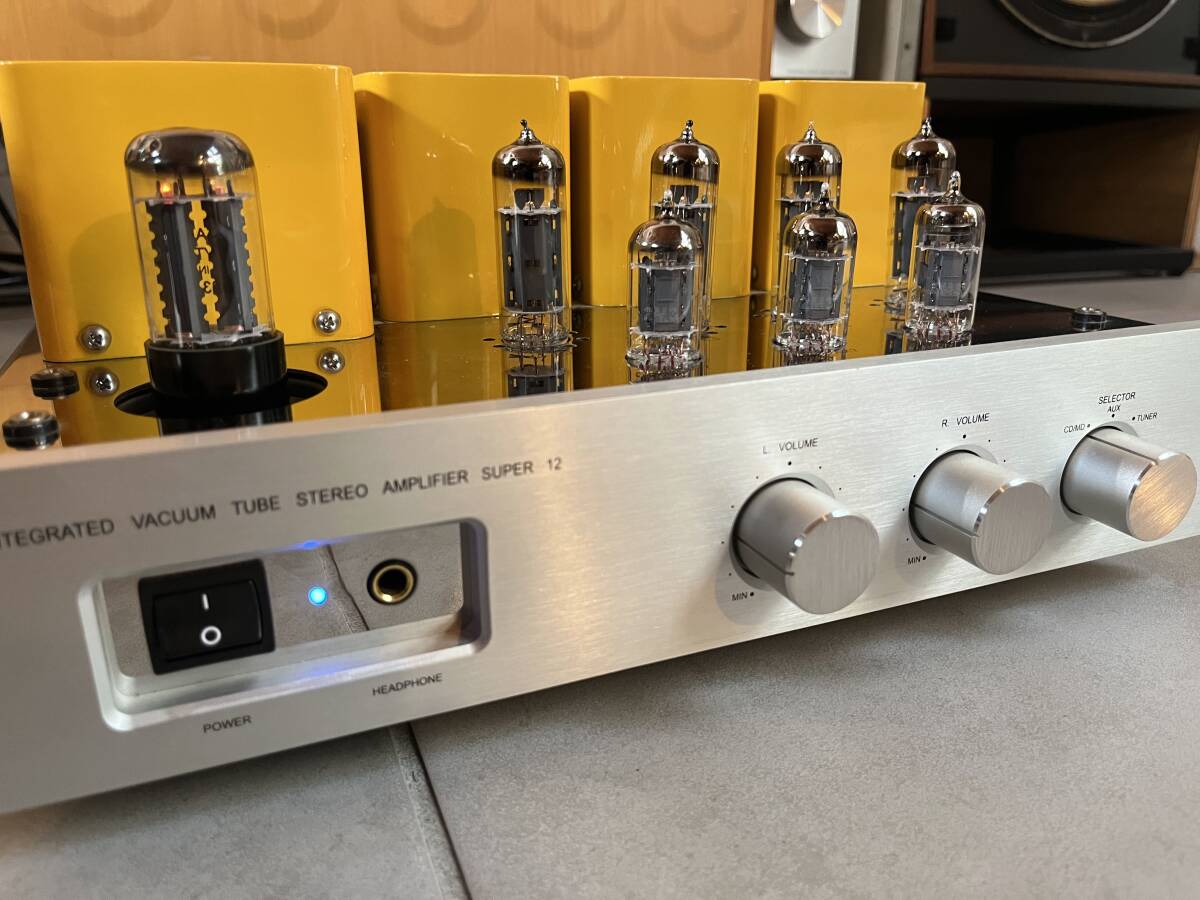 TRN The Radio Network SUPER12/Lemon Yellow ( lemon yellow ) [ vacuum tube type stereo amplifier ]