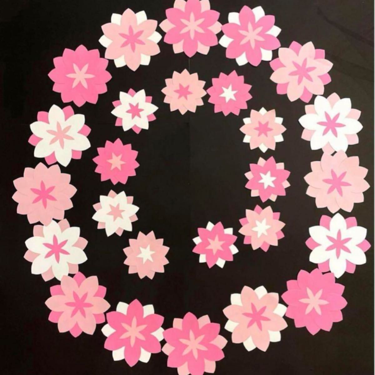 壁面飾り 装飾 ハンドメイド　保育園　 保育室　幼稚園　春　桜　花　卒園　入園　進級　新学期