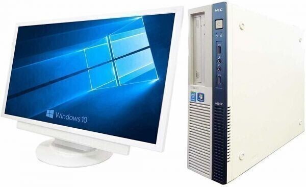 【サポート付き】【超大画面22インチ液晶セット】快速 美品 NEC MB-J Windows10 PC メモリー:8GB HDD:2TB & ウイルスセキュリティZERO_画像2
