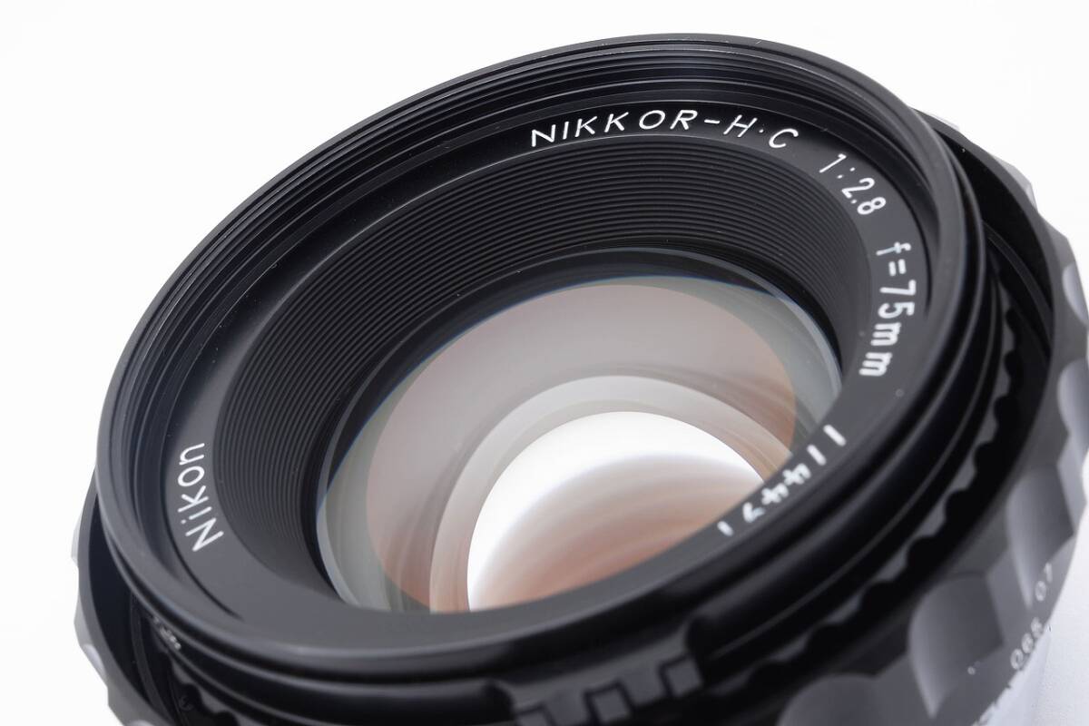 14290 ★極上品★ BRONICA Nikkor H C 75mm f2.8 DX Nikon ニコン ブロニカ レンズ_画像9
