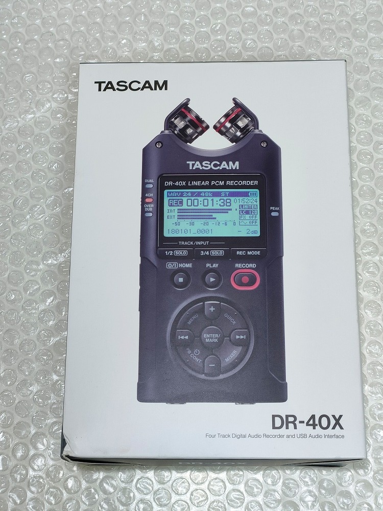 TASCAM タスカム DR-40X リニアPCMレコーダー24bit/96kHz ［DR-40X ブラック 4トラックデジタルオーディオレコーダー］（USED）の画像10