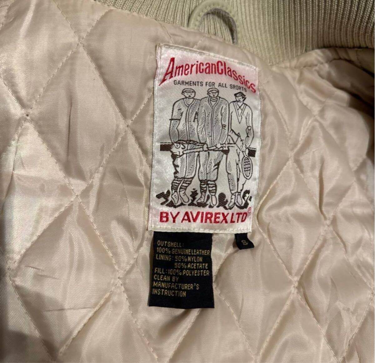 AVIREX American Classics レザースタジャン　SIZE S USA_画像6