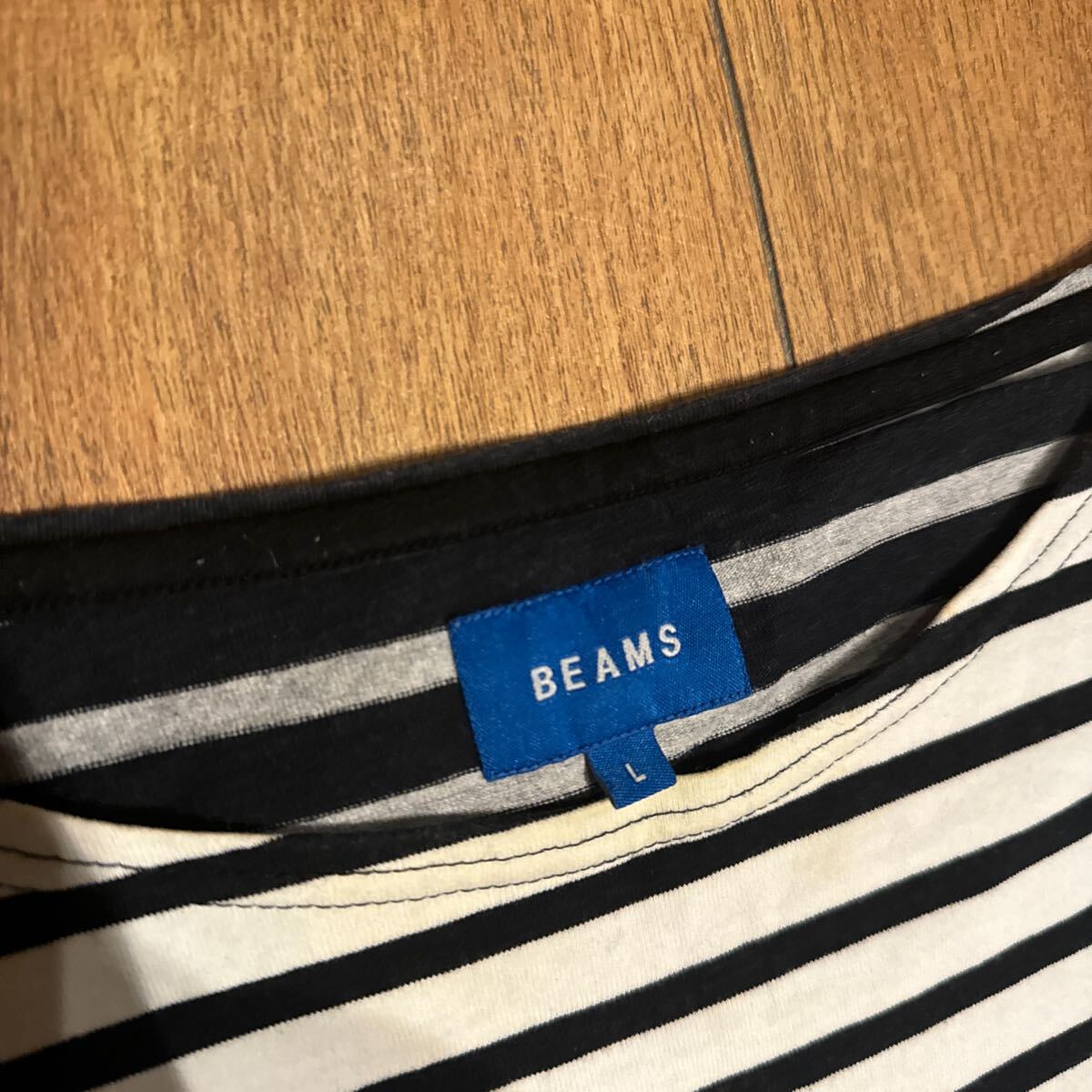 BEAMS ボーダー 半袖Tシャツ SIZE L _画像4