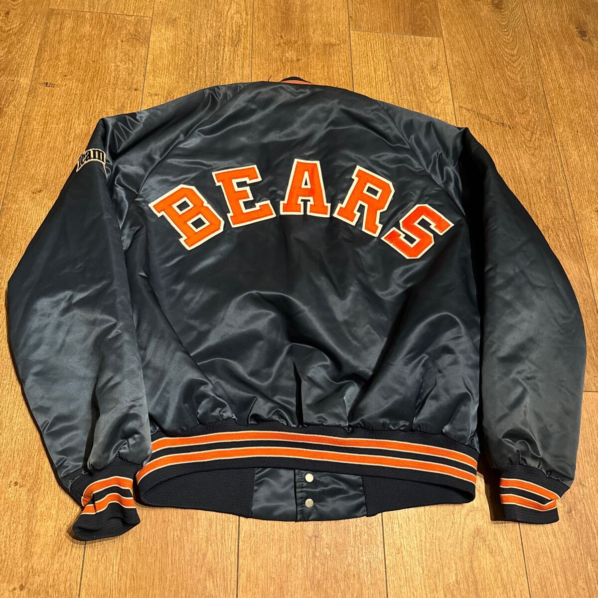 Chalk Line ナイロン スタジャン SIZE L USA製 シカゴ ベアーズ BEARS 90s チョークライン NFL の画像5